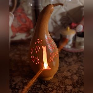 Primitive  Weeping Willow Tree Light Lantern 13" Meadowbrooke Gourds